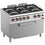 Optima 700 Gasherd - 6x 7 KW Kochfelder + Maxi Gasbackofen 6 KW