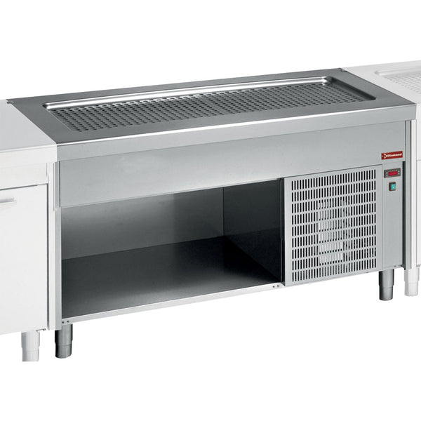 Diamond Element Kühlplatte auf offenem Unterbau 3x GN1/1
