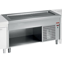 Diamond Element Kühlplatte auf offenem Unterbau 6x GN1/1