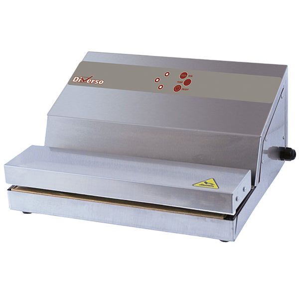 Diverso Vakuum-Maschine Edelstahl, Pumpe 16 L/Min., Schweißen 330 mm