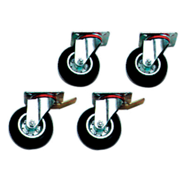 Diamond Kit 4 Rollen, 2 mit Bremse 6&10 GN1/1