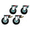 Diamond Kit 4 Rollen, 2 mit Bremse 6&10 GN1/1