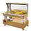 Diamond Bain Marie, warmes Wand-Buffet, 4x1/1-150 (Helle Eiche Holz)
