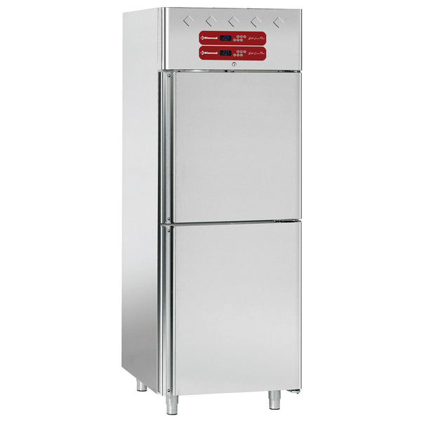 Diamond (Fisch-) Kühlschrank 2x350 Liter, 2x 1/2 Türen GN 2/1 & 1/1