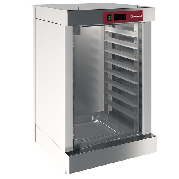 Diamond Gärschrank mit Blechstruktur für Öfen, 1 Tür, 8 Ebenen