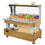 Diamond Wand Salatbar, gekühlt 4x1/1-150 (Helle Eiche Holz)