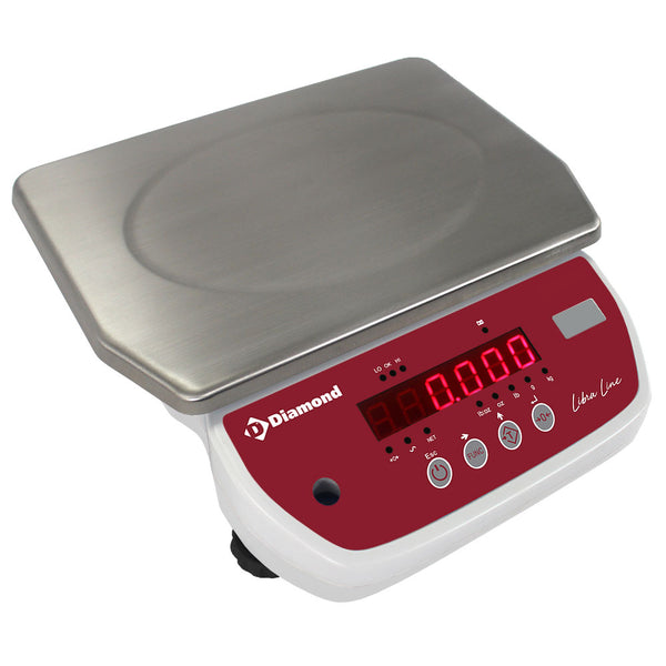 Diamond Elektronische Waage aus Edelstahl, 15Kg x 2g