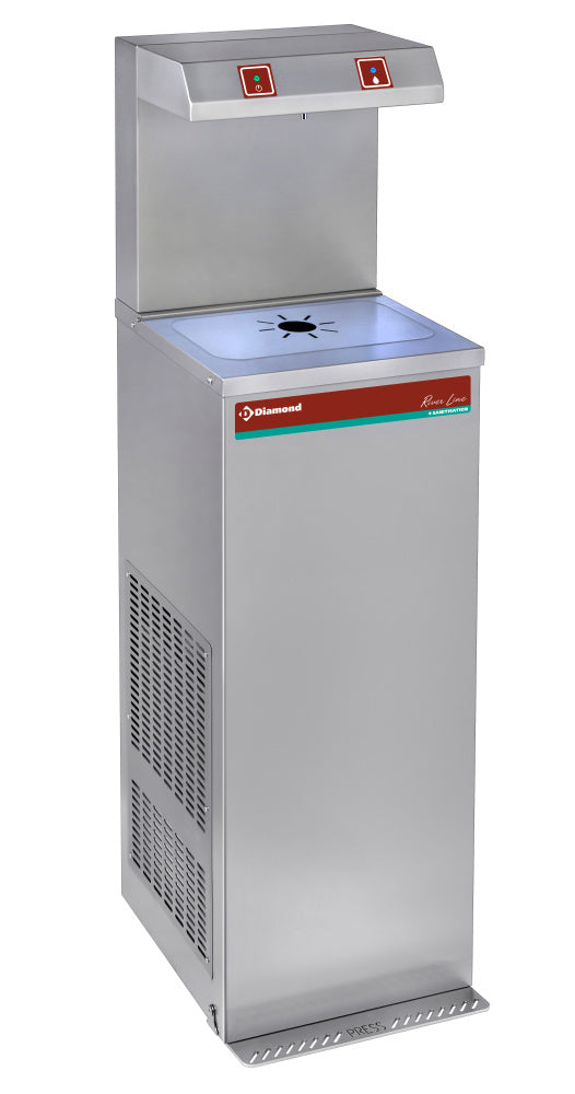 Diamond Pedalbetriebener Wasserkühler, Edelstahl, 80 Liter/Stunde