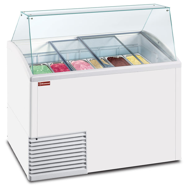 Diamond Speiseeisausgabevitrine, 10 Behälter (5 Lt)