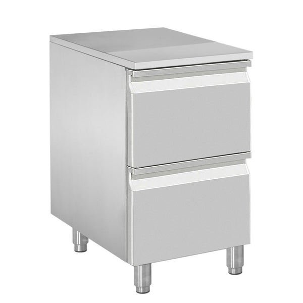 Diamond Kommode für Teig, 2 neutrale Schubladen (8x Behälter 600x400)