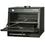 Diamond Holzkohleofen-BBQ, GN 1/1 + GN2/4 (75 Kg/h)/Schwarz