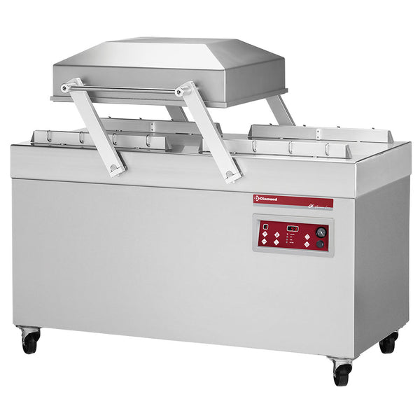 Diamond Vakuummaschine, Doppelkammer 620x500xh240 mm. - 100 m3/h