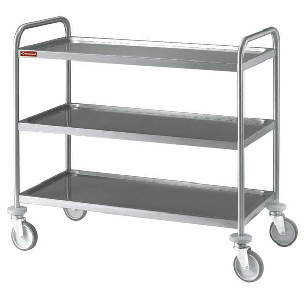 Diamond Servicewagen Edelstahl 3 Ebenen