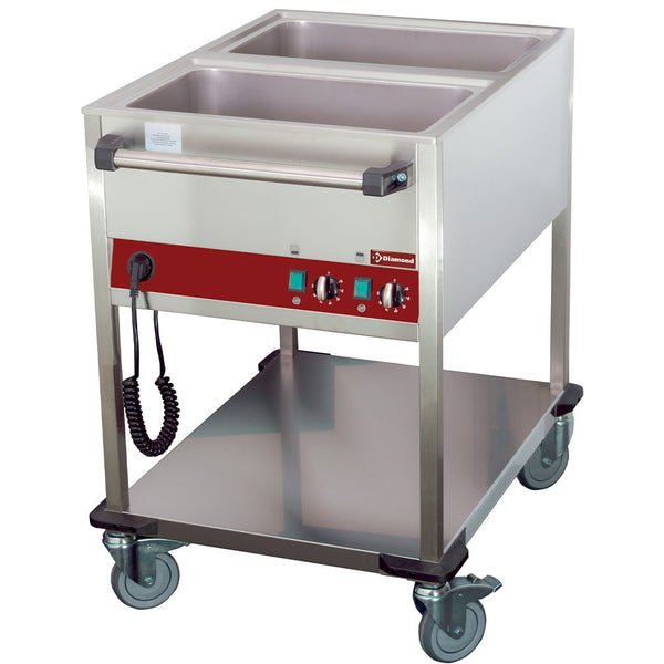 Diamond Wärmewagen 2x GN 1/1 - h 150 mm, 2 Temperaturen