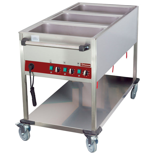 Diamond Wärmewagen 3x GN 1/1 H 150 mm, 3 Temperaturen