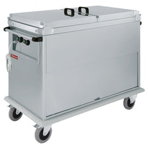 Diamond Bain-Marie Wagen 2x GN 1/1, 2 T°, Deckel, Schrank mit Kipptür