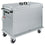 Diamond Bain-Marie Wagen 2x GN 1/1, 2 T°, Deckel, Schrank mit Kipptür