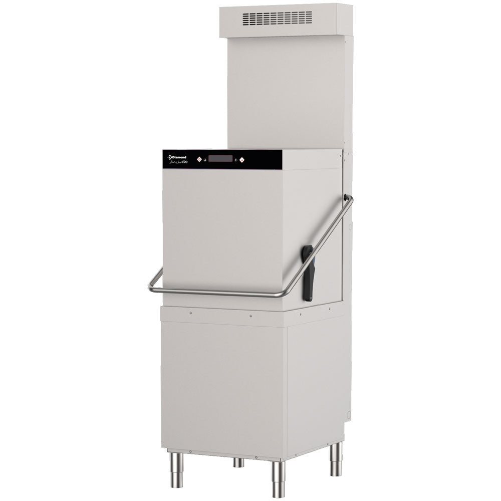 Haubenspülmaschine, Körbe 500x500 mm "Full Hygiene" + Dampfkondensator-Wärmerückgewinnung