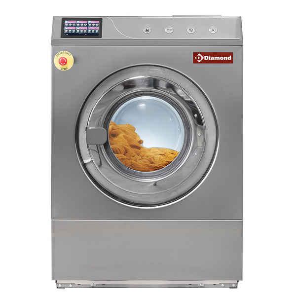 Diamond Hochtourige Waschschleudermaschine 14 kg "Inox