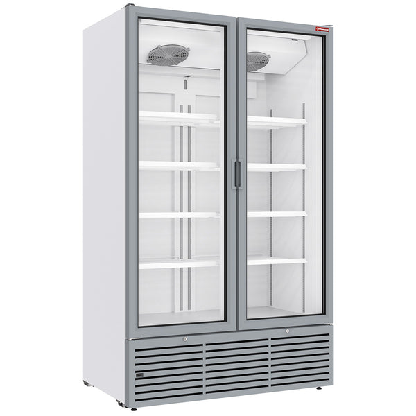 Diamond Positive Kühlvitrine 1142 Liter, 2 Drehtüren - WEISS