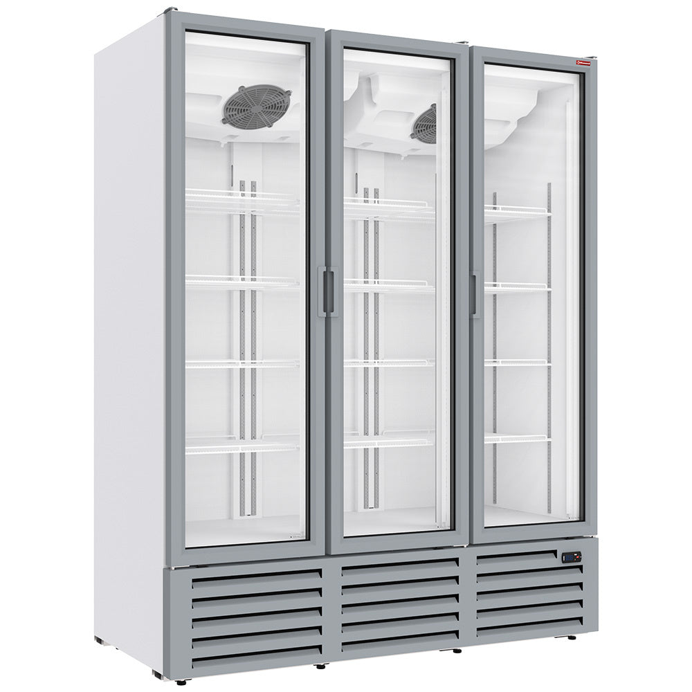 Diamond Positive Kühlvitrine 1455 Liter, 3 Drehtüren - WEISS