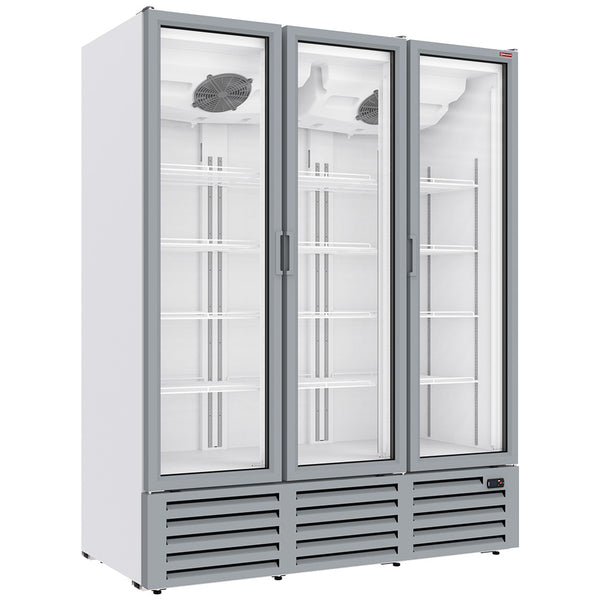 Diamond Positive Kühlvitrine 1455 Liter, 3 Drehtüren - WEISS