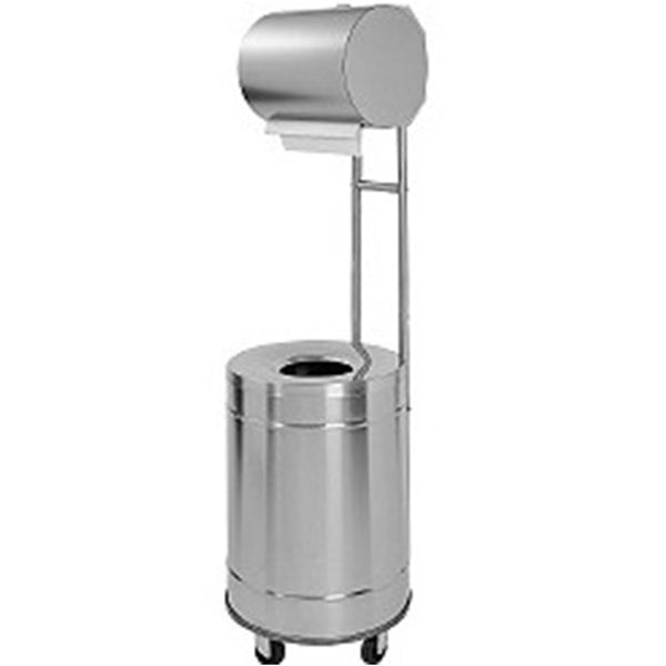 PAPER TOWEL DISPENSER WITH STAINLESS STEEL WASTE BIN