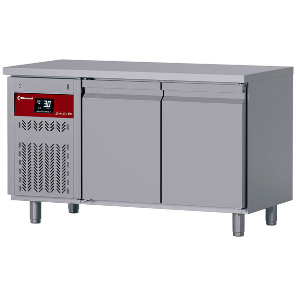 Diamond Umluft - Kühltisch , 2 Türen GN 1/1, 260 Lit. Motor links