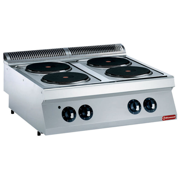 Diamond Elektro Plattenherd mit 4 runde Kochplatten -TOP-