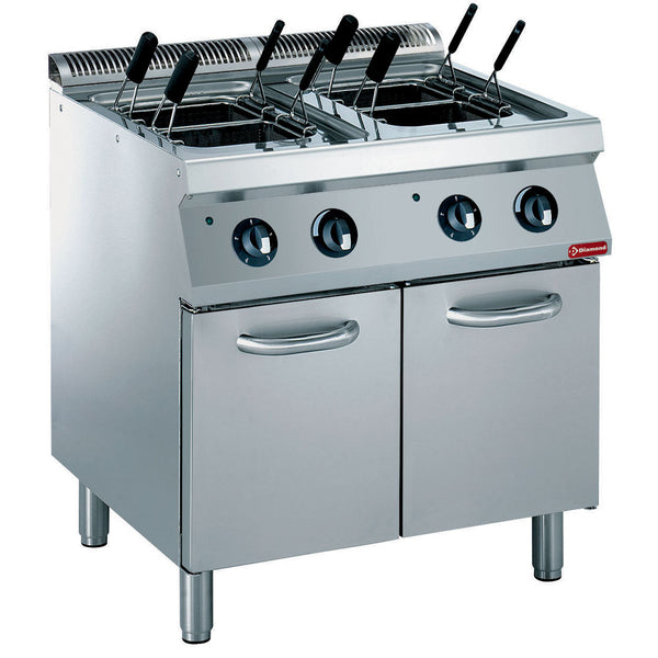 Diamond Elektro Nudelkocher 2x 24,5 Liter mit Unterbau (ohne Korb)