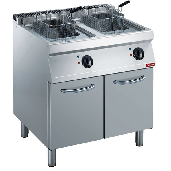 Diamond Elektro Friteuse 2x 14 Liter auf Unterbau