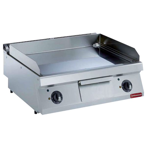 Elektro Grillplatte, glatt aus Hartchrom -TOP-
