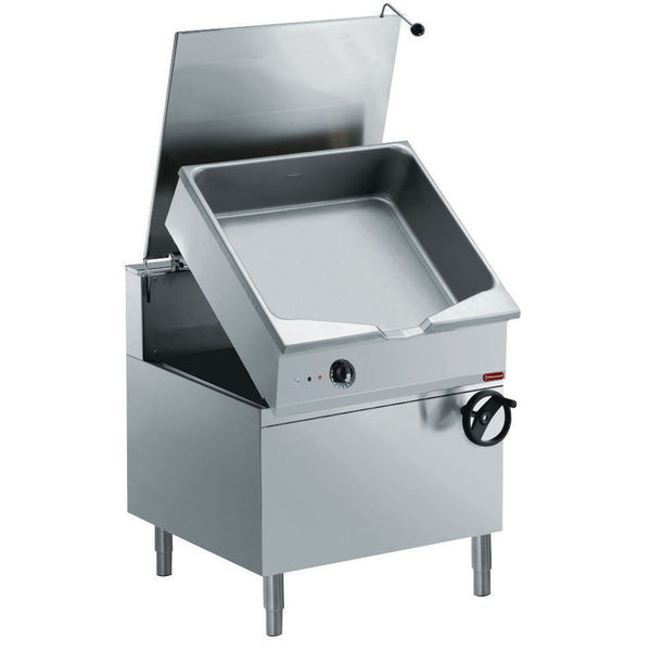Diamond Elektro Kippbratpfanne, "Duomat" Becken 80 Liter auf Unterbau