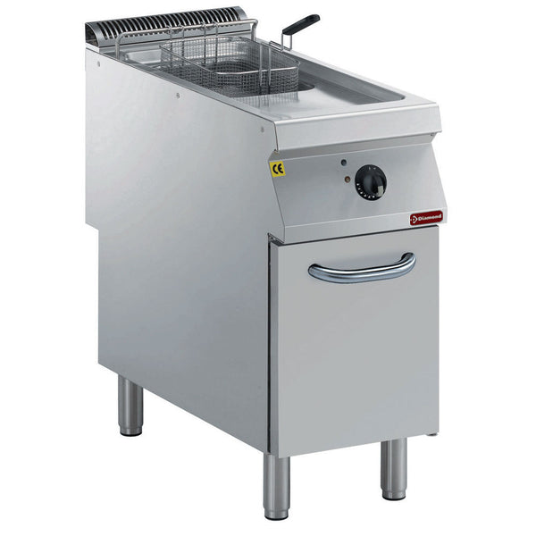 Diamond Elek. Friteuse 1 Becken "Y" 15 L, externe Brenner, auf Unterschrank