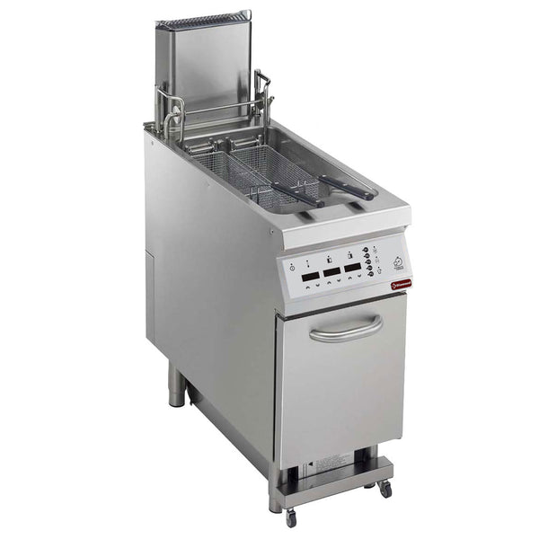 Diamond Elektrische Fritteuse 23 Liter Tank S/ARM " Ölfilterung" + Lift+Automatikkochen, "DIGIT