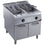 Diamond Elek. Friteuse 2 Becken "Y" je 23 L, externe Brenner, auf Unterschrank