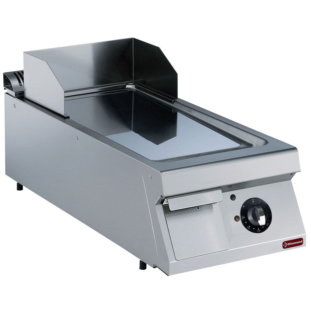 Diamond Elektro Grillplatte glatt, Hartchrom -TOP-