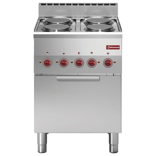 Diamond Elektroherd 4 Kochplatten und Konvektionsbackofen GN 2/3