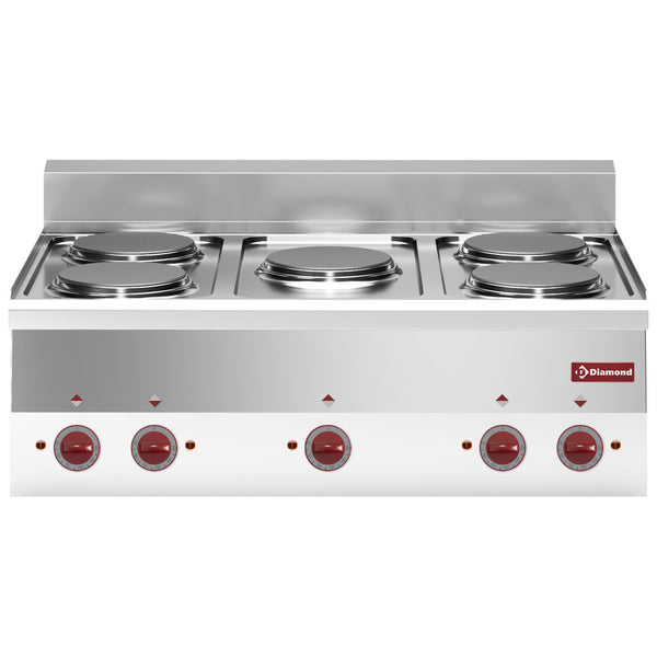 Diamond Elektroherd 5 Kochplatten -Top-