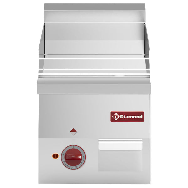 Diamond Elektro Grillplatte, glatt "verchromt" -Top-
