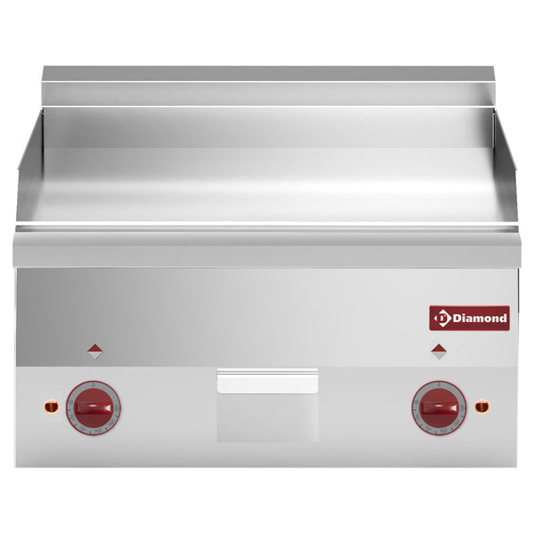 Diamond Elektro Grillplatte, glatt "verchromt" -Top-