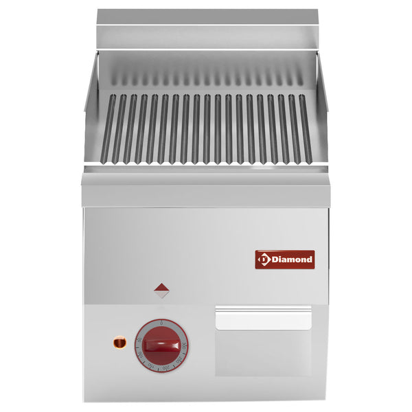 Diamond Elektro Grillplatte, gerillt -Top-