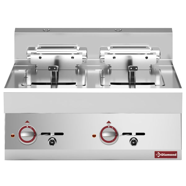 Diamond Elektro Friteuse 2 Becken 10 L. -Top- "Alpha 650
