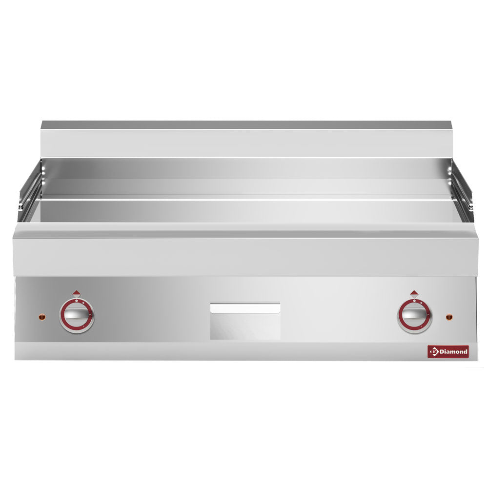Diamond Elektro Grillplatte, EXTRA BREIT glatt verchromt