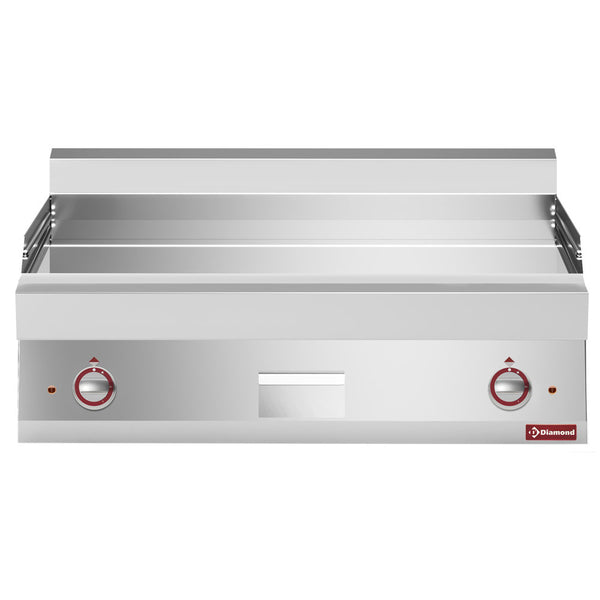 Diamond Elektro Grillplatte, EXTRA BREIT glatt verchromt