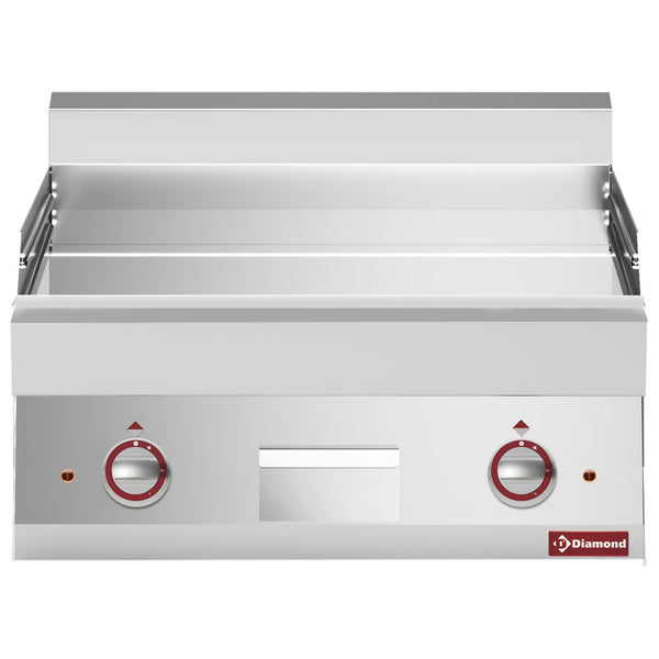Diamond Elektro Grillplatte, glatt -Top- verchromt