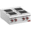 Diamond Elektro Plattenherd mit 4 eckigen Platten - Top-