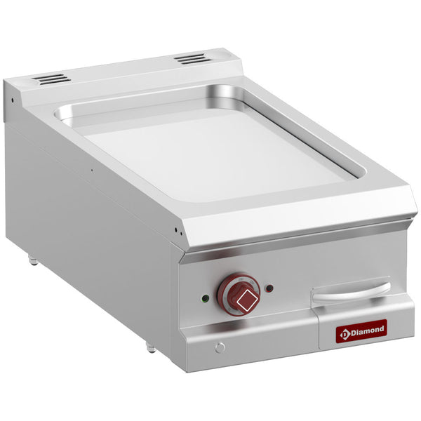 Diamond Elektro-Grillplatte, glatt, hartverchromt, Modul 1/2 -Top-