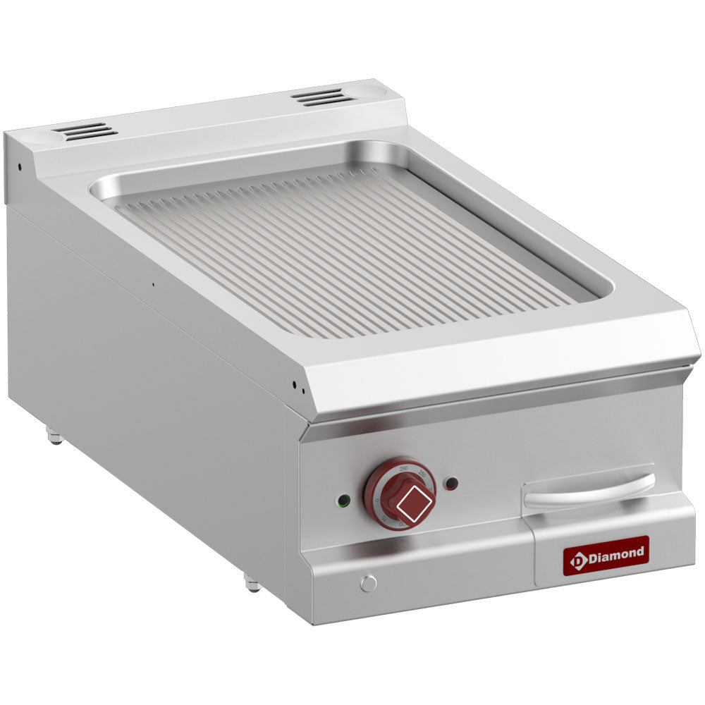 Diamond Elektrische Grillplatte mit Rillen, Modul 1/2 -Top-