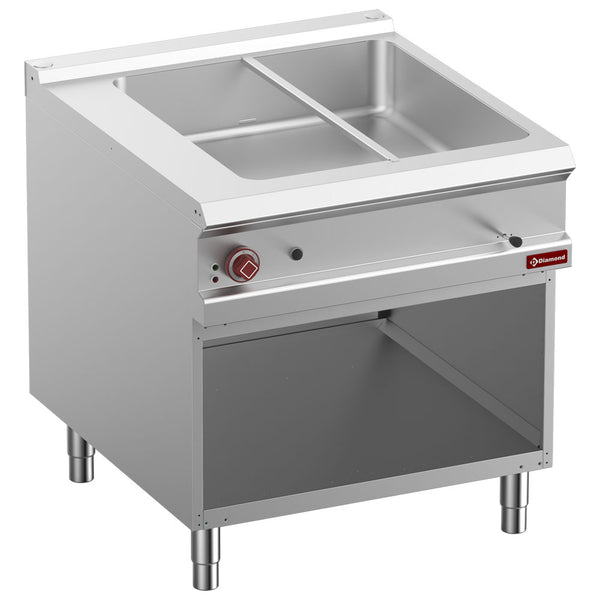 Diamond Elektro-Bain-Marie  8x GN 1/3-150mm, offener Unterschrank